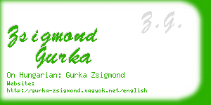 zsigmond gurka business card